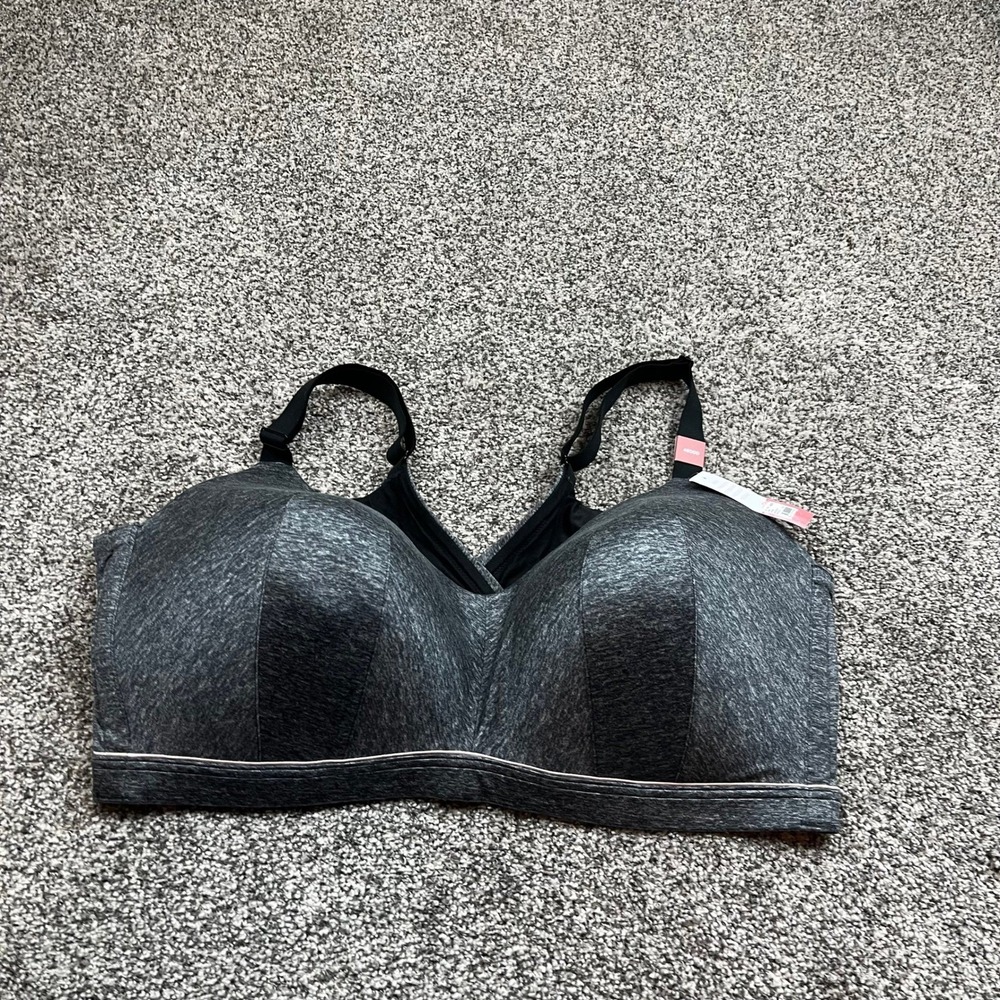 Torrid Grey Heathered Lightly Lined Lounge Bra 46DDD NWT m8408 s1093820